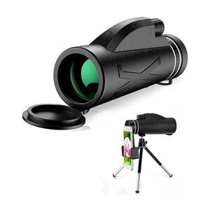 Monocular‎ Telescope, 80x100 HD with Cell Phone Holder Tripod